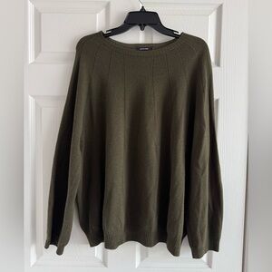 Olive Green Women's Wool Sweater